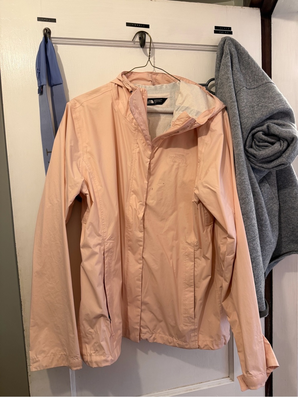 The North Face Women’s Pale Pink Hooded Rain Jacket